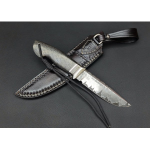 ГРЕЙ ніж ручної роботи майстра Fomenko Knifes, купити замовити в Україні, сталь Ламінат  Vanadis 8, 64-65 HRC. Photo 3